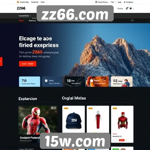 Navigação e design do site zz66.com